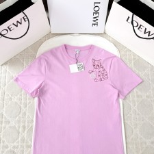 [A알] 로에베 티셔츠 아나그램 캣 엠브로이더리 2Color
