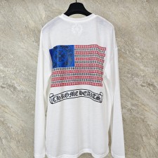 [GTR] 크롬하츠 롱 슬리브 아메리칸 플래그 스크롤 로고 2Color