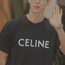 [사슬] 셀린느 티셔츠 로고 코튼