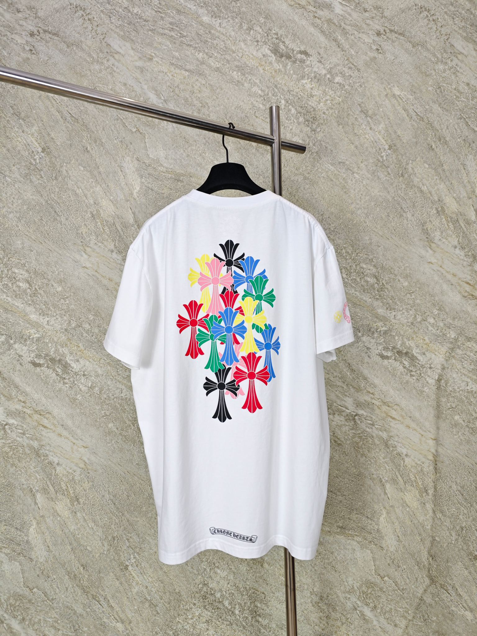 [GTR] 크롬하츠 티셔츠 멀티 컬러 크로스 세메터리 2Color