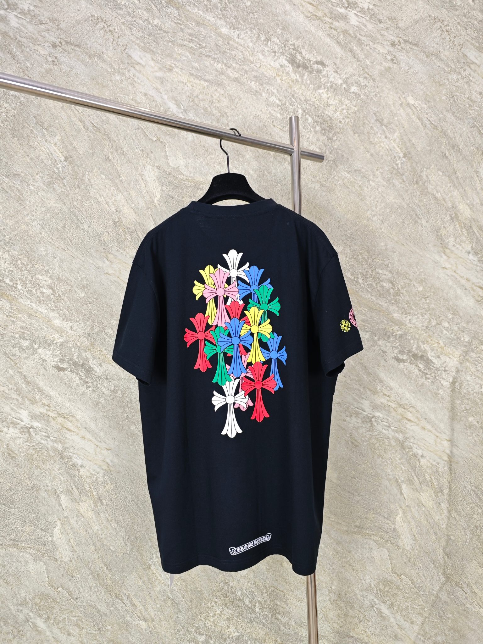 [GTR] 크롬하츠 티셔츠 멀티 컬러 크로스 세메터리 2Color