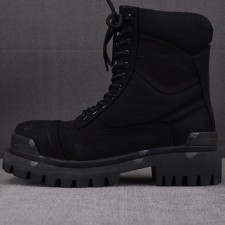 [GD공장 남성부츠] 발렌시아가 컴뱃 스트라이프 부츠 블랙