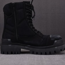 [GD공장 남성부츠] 발렌시아가 컴뱃 스트라이프 부츠 블랙