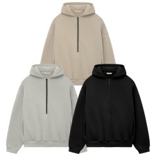 [세나] 피어오브갓 하프 후드집업 엠보스드 3Color